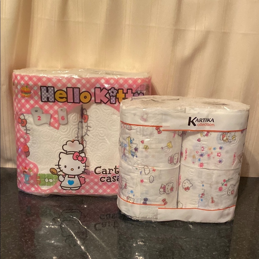 Hello Kitty Paper Towels and Toilet Paper